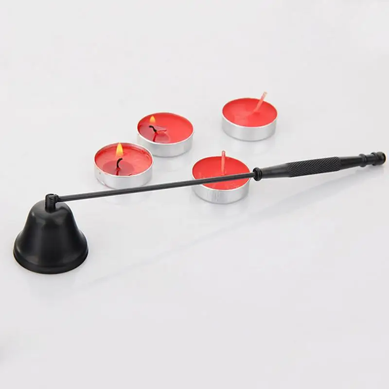 Stainless Steel Candle Snuffer Set Wicks Home Tool Long Handle Bell Extinguisher Lighter Trimmer Accessories Decoration | Дом и сад
