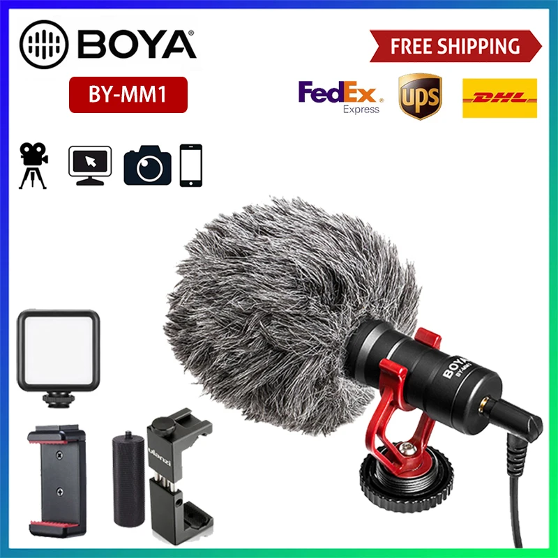 

BOYA MM1 микрофон для видеозаписи для камеры Canon Nikon Sony DSLR для DJI Osmo Pocket Youtube Vlog Studio Mic для iPhone XiaoMi