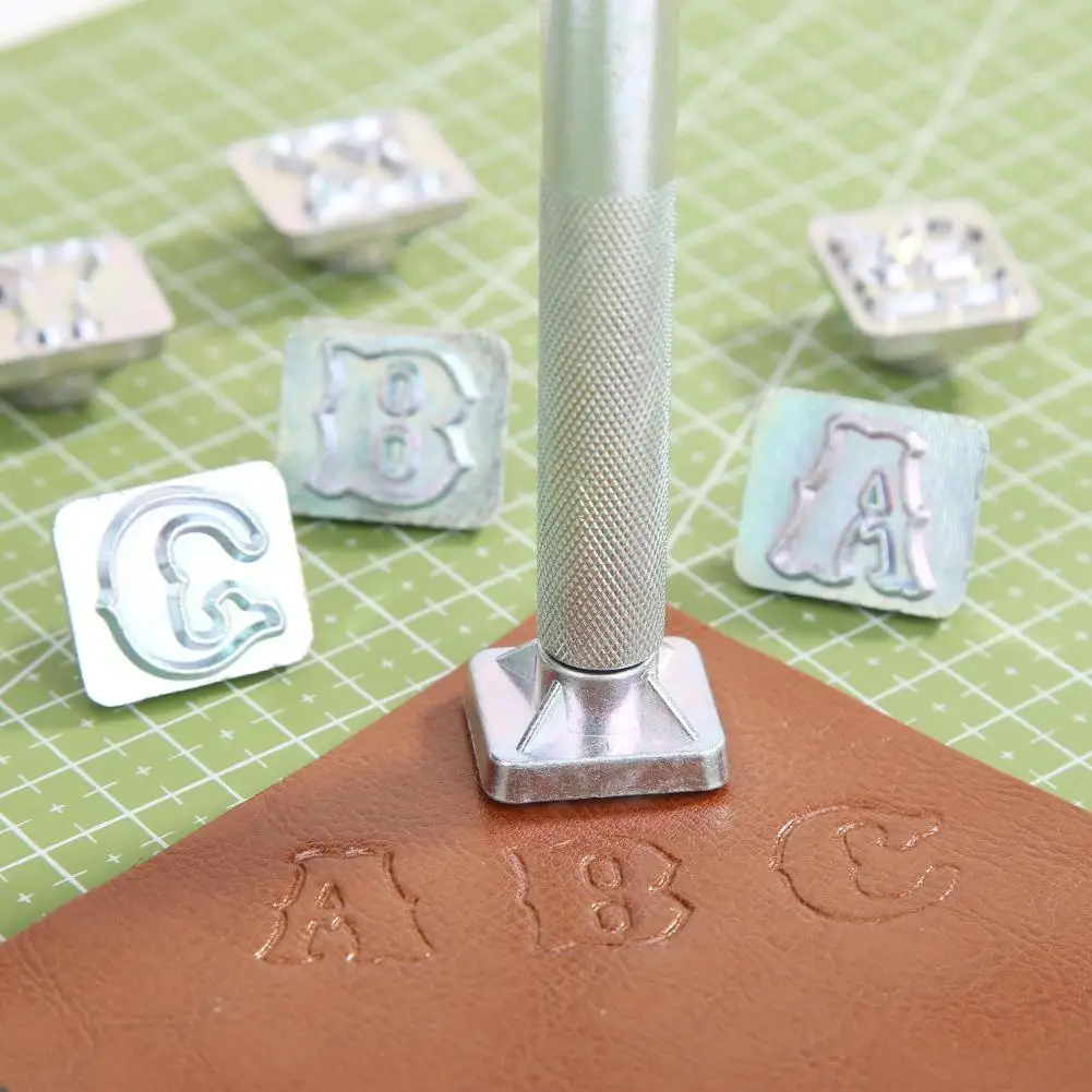 26 шт. буквенные штампы с цифрами из дерева кожи меди штамповки углеродистой стали
