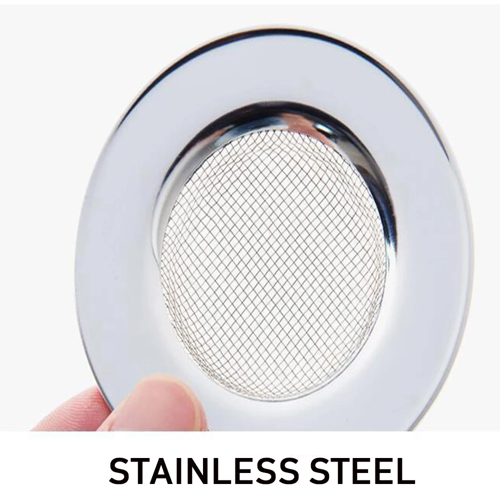 

RecabLeght Kitchen Floor Drain Stainless Steel Shower Sink Drain Cover Hair Catcher Filter 7.5cm/7cm/9cm Bath Sink Plug Strainer