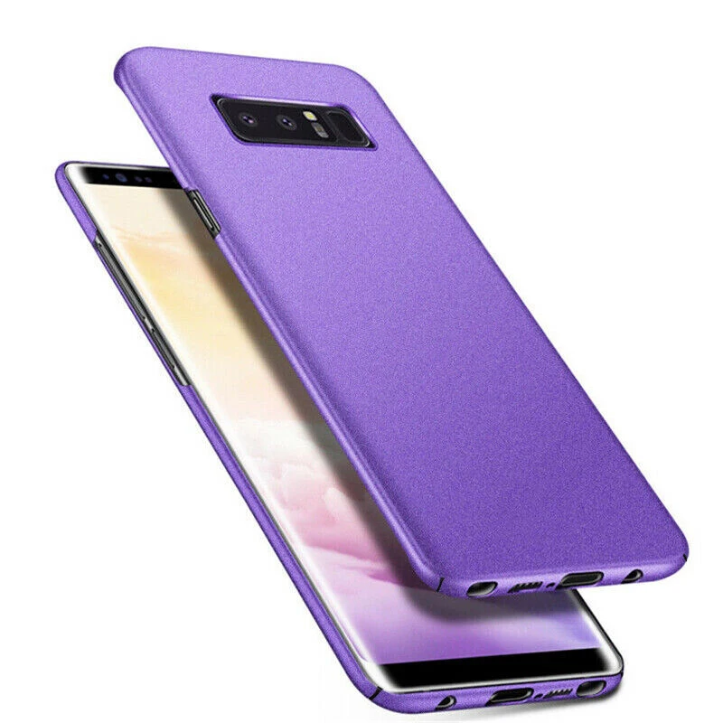 Purple YISHANGOU ультра тонкий скраб песчаник матовый чехол для телефона для samsung S10 S9 S8 Жесткий PC Пластиковый Чехол для samsung Note 10 9 8 Coque - Цвет: Purple