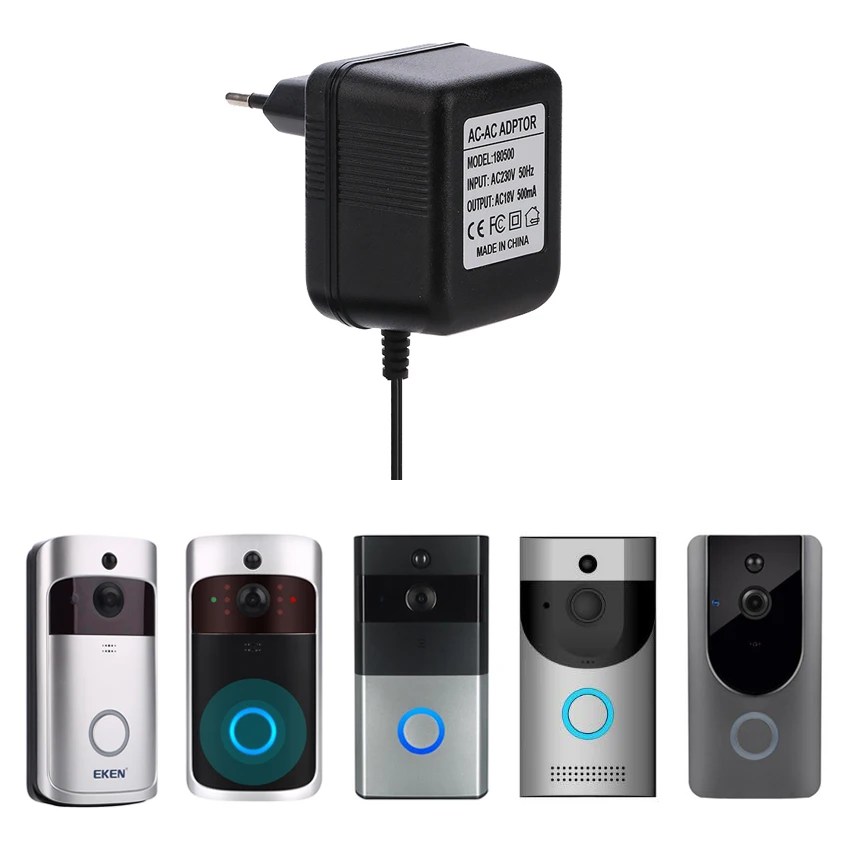 Адаптер питания переменного тока 18 в 500 мАч для беспроводной видеокамеры с Wi-Fi и