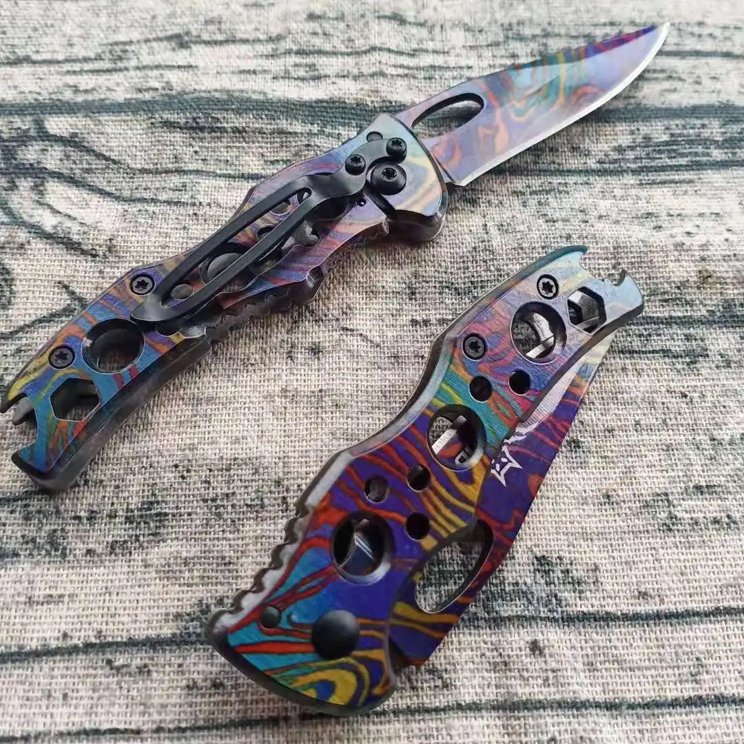 Цветной карманный мини-нож уличный нож для фруктов самообороны оборудование