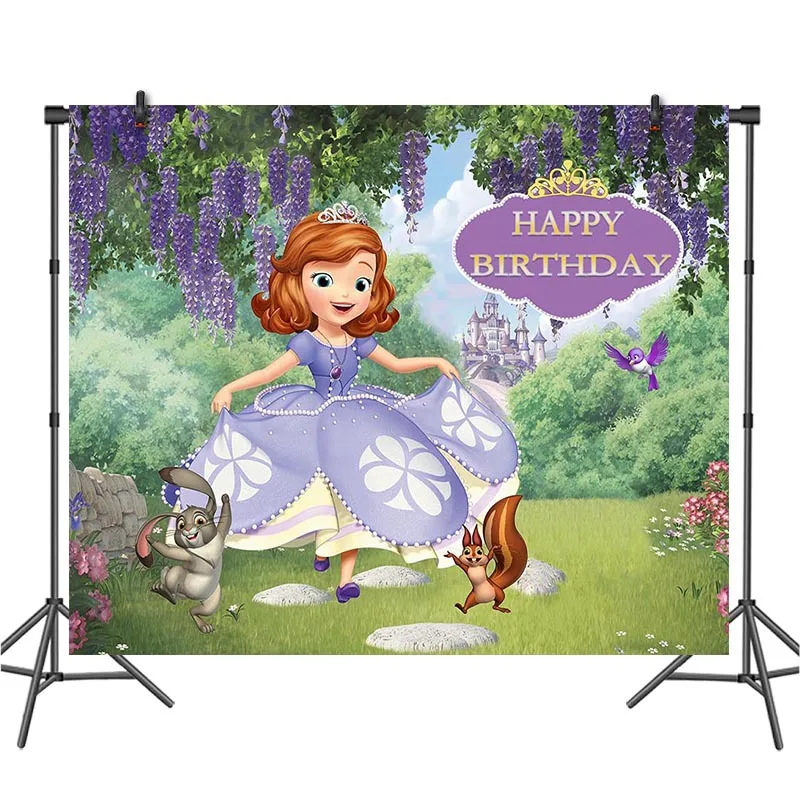 Мультяшная Принцесса София Белоснежка Ариэль тема детский день рождения