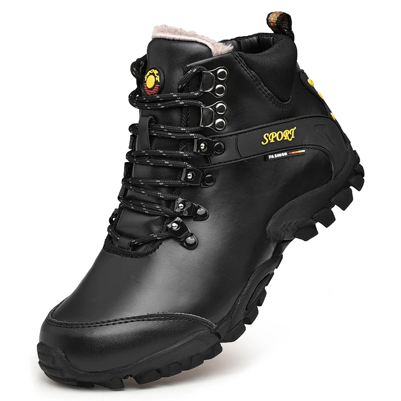 Осенняя обувь для походов из натуральной кожи Мужская зимняя Уличная отдыха