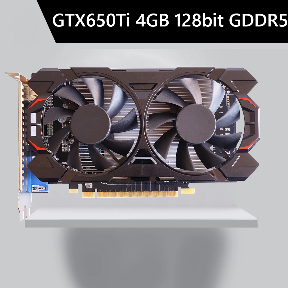 

GTX650Ti 2/4G 128bit GDDR5 NVIDIA графическая карта с низким уровнем шума PCI-Express 2,0 HDMI игровые видеокарты с двойным охлаждающим вентилятором