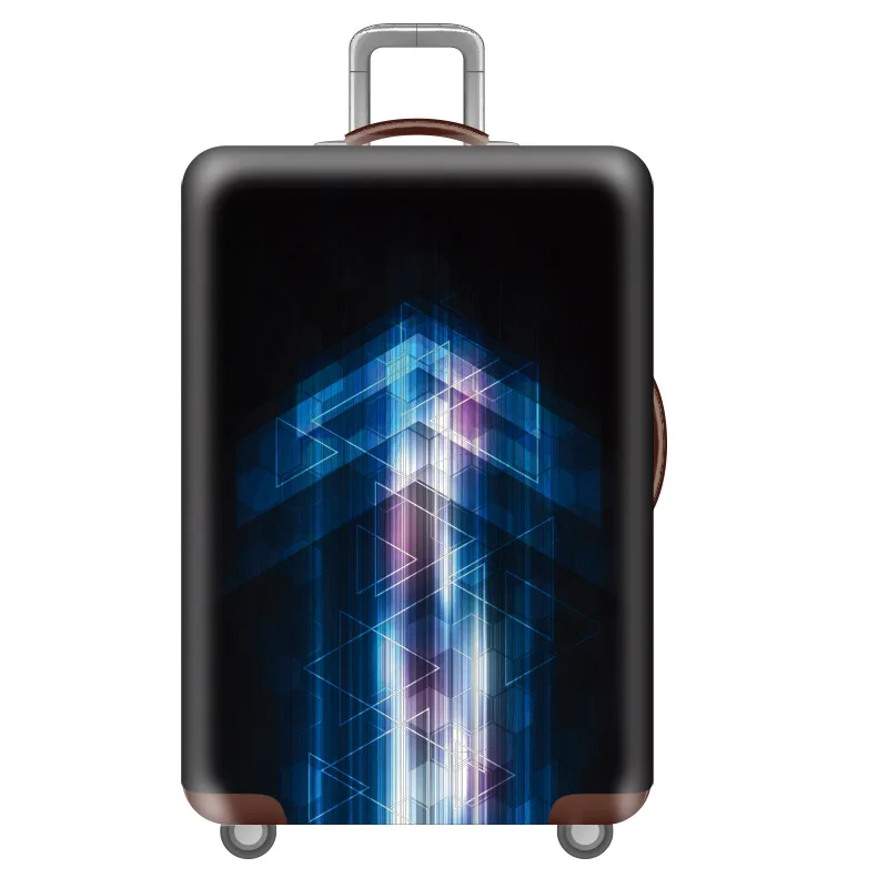 02 Luggage cover Эластичный Чехол для багажа для путешествий с цветочным узором, Защитные чехлы для багажа, уплотненный чехол для чемодана 18-32 дюйма, аксессуары для путешествий - Цвет: 02 Luggage cover