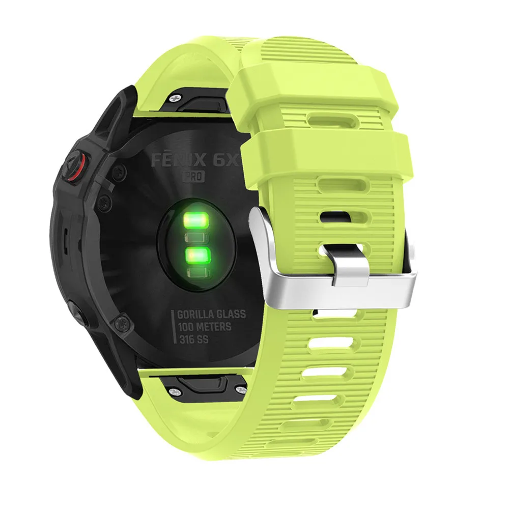 26 22 20 мм ремешок для часов Garmin Fenix 5 5X 5s 3 HR для Fenix 6X6 6S Pro Watch Quick Release силиконовый ремешок Easyfit