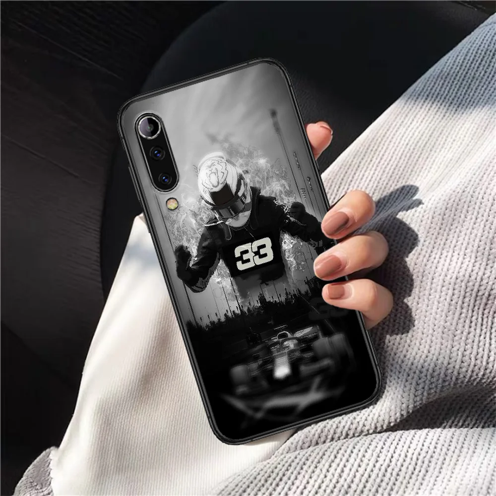 

F1 Racer 33 Number Phone Case For XIAOMI MI Note 8 9 T 10 Pro Lite SE A2 A3 POCO X M MAX 2 3 black Hoesjes Pretty Back Painting