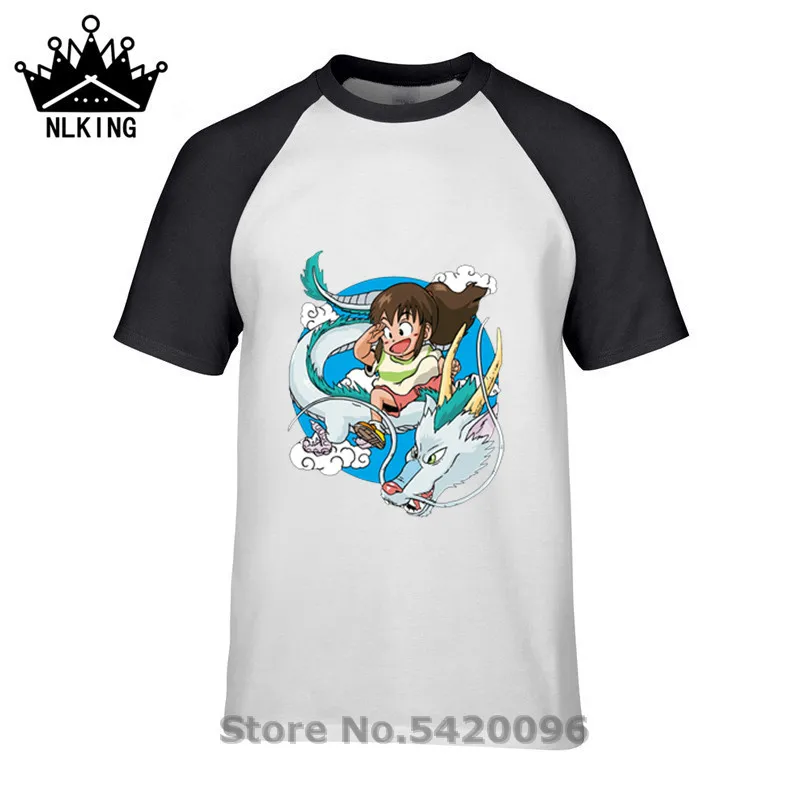 Новая мода 2019 футболка s dragon chihiro comic Аниме Манга Мужская из чистого хлопка Harajuku