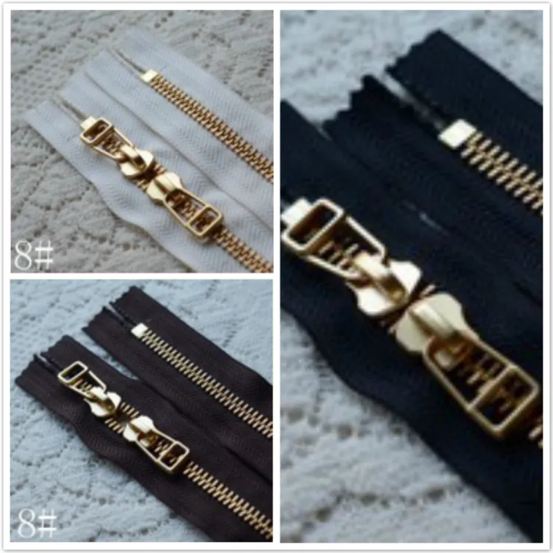 

YKK Metal Zipper Repair Black White Coffee Close End Fasteners for Leather Box Handbag Sewing Accessories Wholesale
