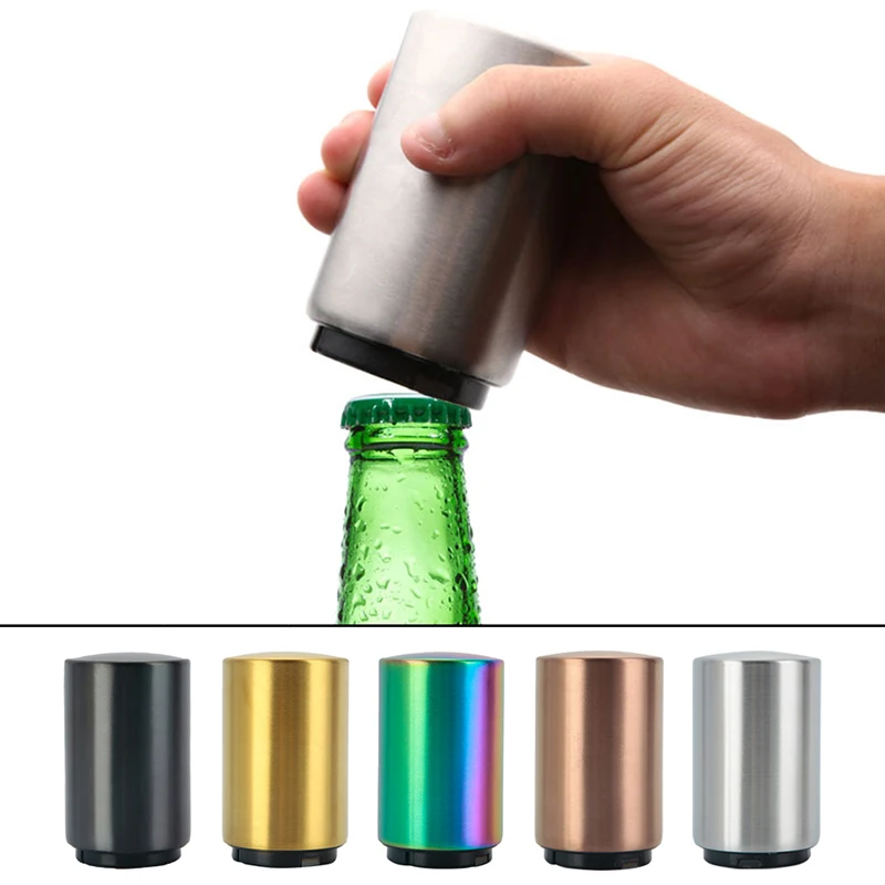 

Автоматическая открывалка для пивных бутылок, магнитная открывалка для пива, открывалка из нержавеющей стали с отжимом, открывалка для кры...