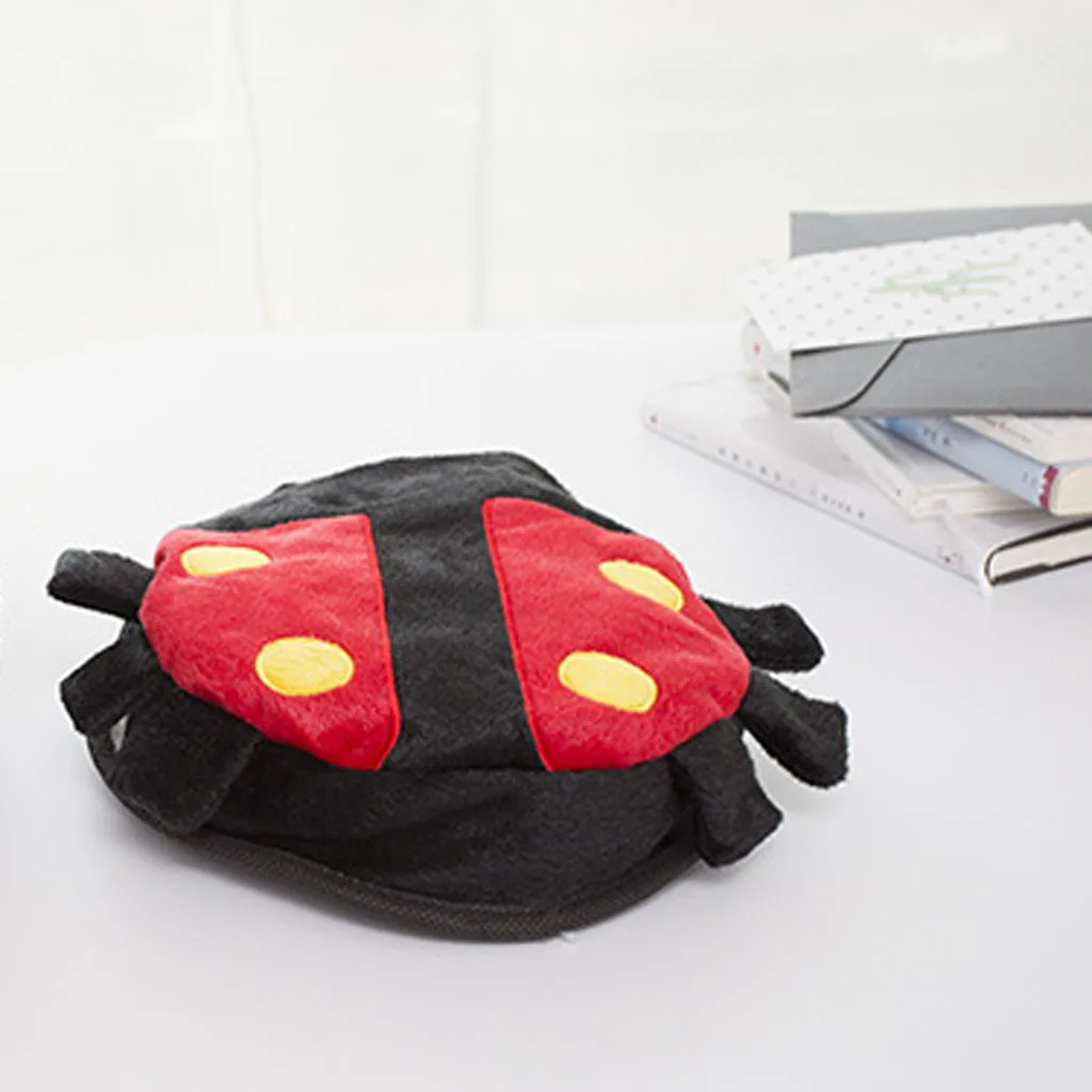 Модный USB грелка для рук коврик мыши милый нагревательный Черный Божья коровка