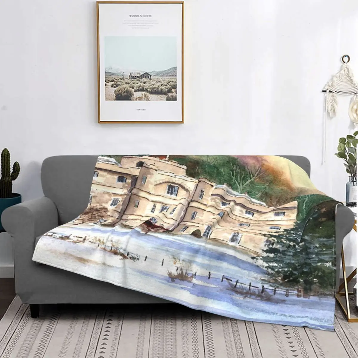 

Willerksley Castle de derbyшир-Manta de nieve, colcha de cama cuadros, toalla de lino, manta de muselina, colcha de verano