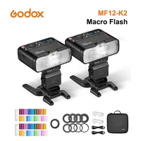 godox mf12 k2 macro flash light 2 4ghz wireless control built in x system ttl flash speedlite with color filter mf12 macro light