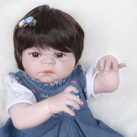 reborn girl baby 22 realistic lifelike soft vinyl silicone newborn doll dolls for girls baby doll toy american girl doll