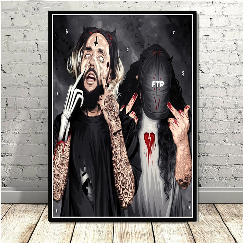Печать плакатов новый $ UICIDEBOY в стиле хип хоп музыкальный Рэппер певица звезда