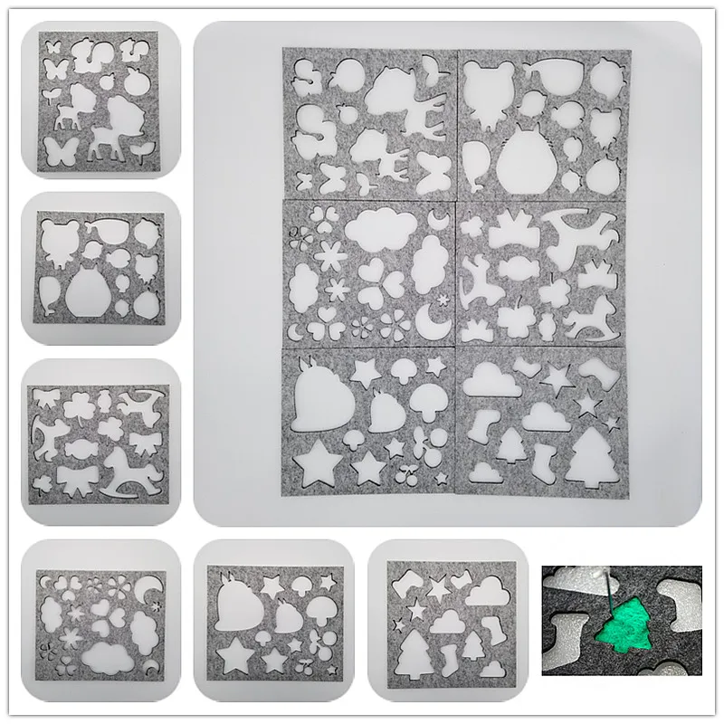 

Handmade Felt Craft Template Tool DIY Decorative Doll Clothes Toys Wool Felting Template Mould Handicrafts Felt Animals Keychain