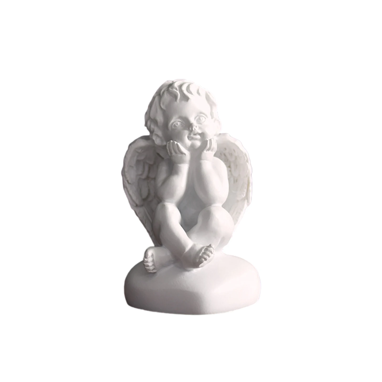 

Nordic Angel Figurines Praying Cherub Statues Resin Miniatures Ornament Indoor Outdoor Home Garden Decoration Gift Gaudily