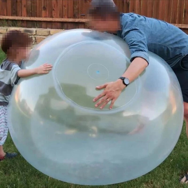 

120cm Super Summer Kids Outdoor Soft air Filled With Water Bubbles Balloons Anti Tear Super Wuble Bubble