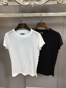 

Red 2020 Women Short Sleeve Shirt Top Garment