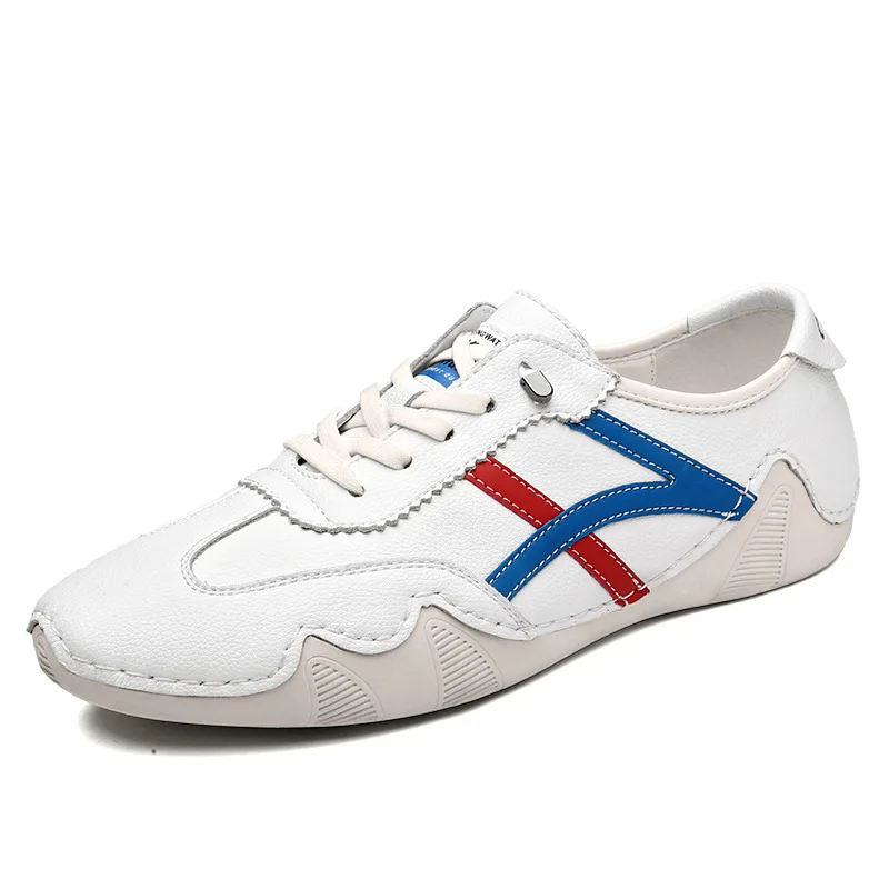 

Plus Size Men's Shoes 2021 Spring New Trend Soft Bottom Sports Leisure Doug Leather Shoes Fashion Brand