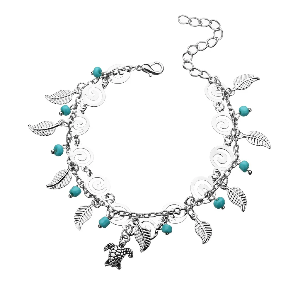 Boho Стиль звезда анклет (браслет на ногу модные Многослойные ножной браслет 2020 с