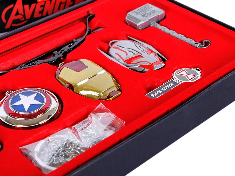 Мстители брелок Капитан Америка Железный человек Халк танос Брелок 7 Подвески