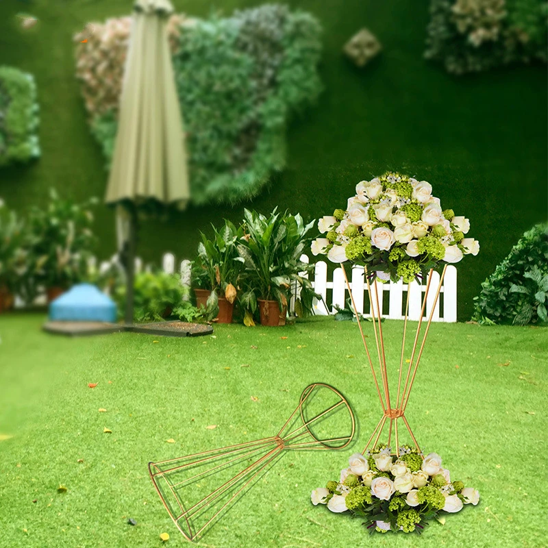 Европейский Железный свинцовый реквизит для свадьбы стола подставки цветов