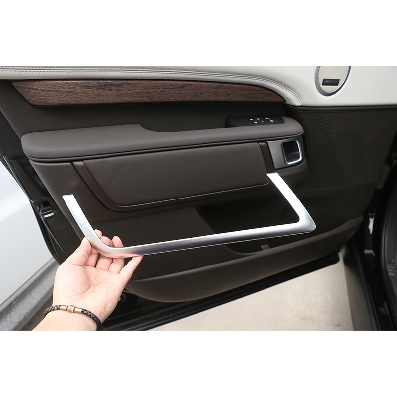 4 шт./компл. ABS матовые хромированные полоски для украшения интерьера двери