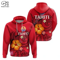 newfashion french polynesia art tahiti country flag tribal culture retro tracksuit 3dprint menwomen autumn colorful hoodies b 3