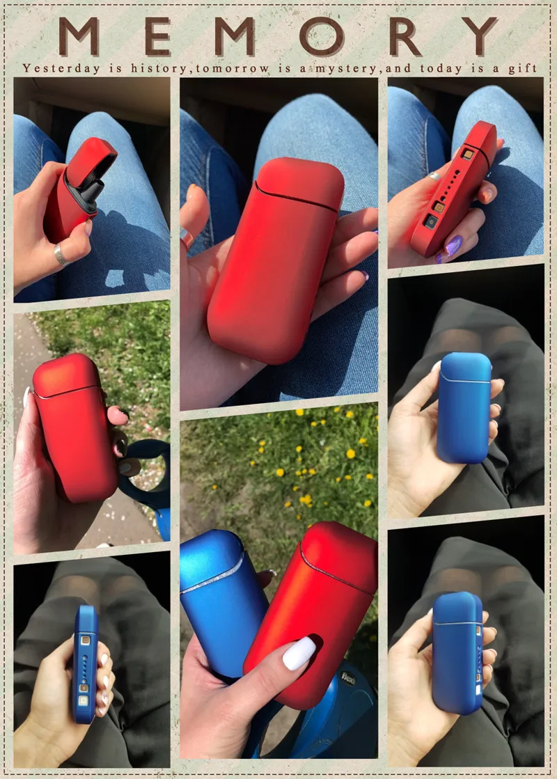 Модный черный цветной чехол для ПК для IQOS 2,4 Plus II III электронная сигарета для IQOS полный защитный чехол