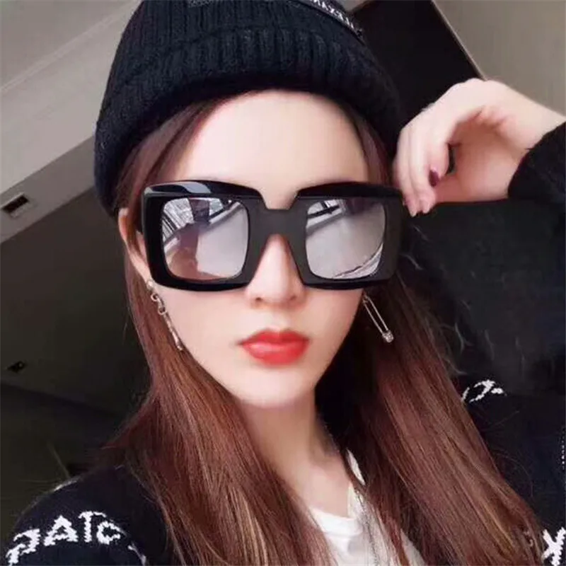 OLOEY трендовые Квадратные Солнцезащитные очки для женщин фирменный дизайн