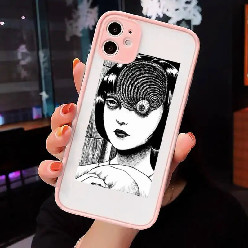 

Junji Ito Japanese Horror comie Phone Case matte transparent For iphone 7 8 11 12 plus mini x xs xr pro max cover