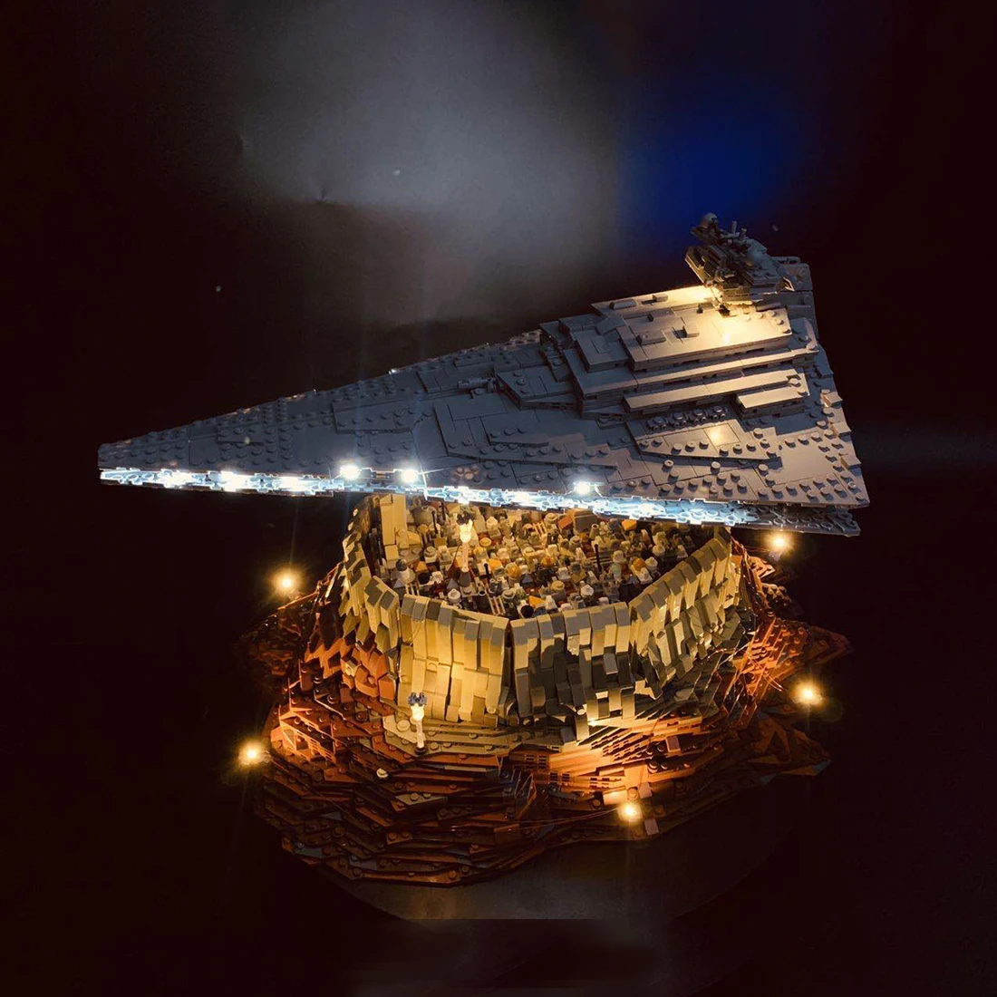 Светодиодный светильник ing Kit для MOC Jedha City и Empire модель космического корабля