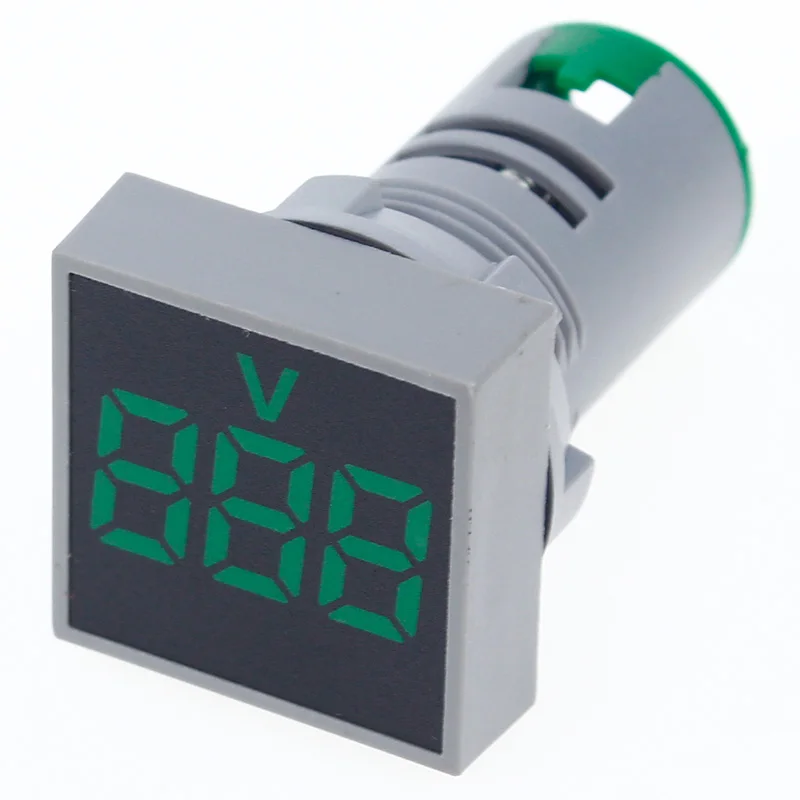 AC 50-500V  Square LED Digital Voltmeter Ammeter 110V 220V Voltage Current Meter Voltammeter Car Volt Amp Tester Detector 0-100A
