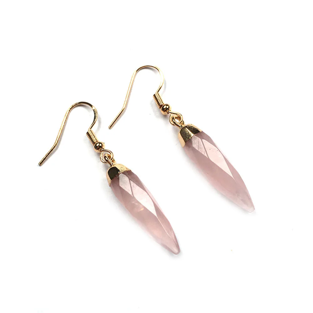 Женские серьги-гвоздики с натуральным камнем ювелирные изделия ручной работы