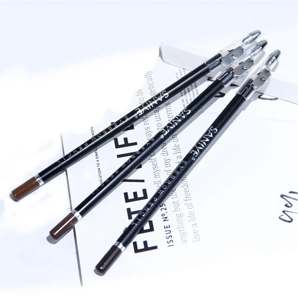 

3 Colors Eyebrow pencil Natural Color waterproof sweat-proof Anti-fouling Easy Cosmetics Pencil Wearing Long-lastin H1J1