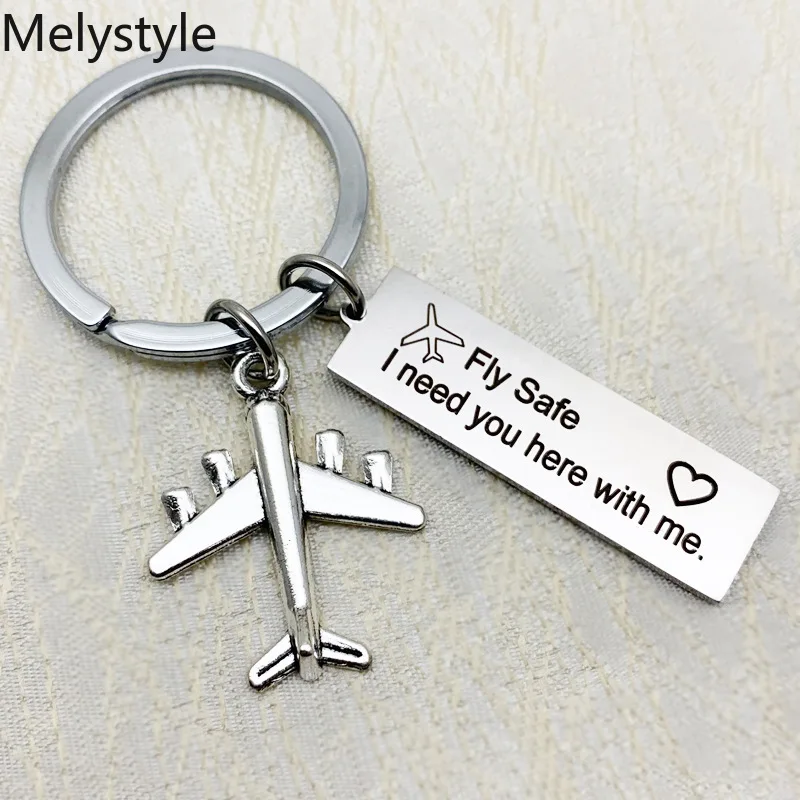 Брелок для ключей с самолетом 2019 безопасный брелок пары мужчин парных парней