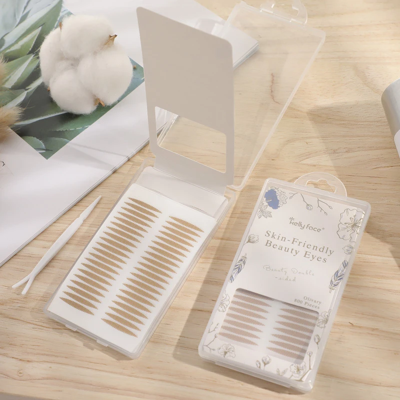 800 шт. в форме оливкового кружева наклейка для двойного века натуральный дышащий