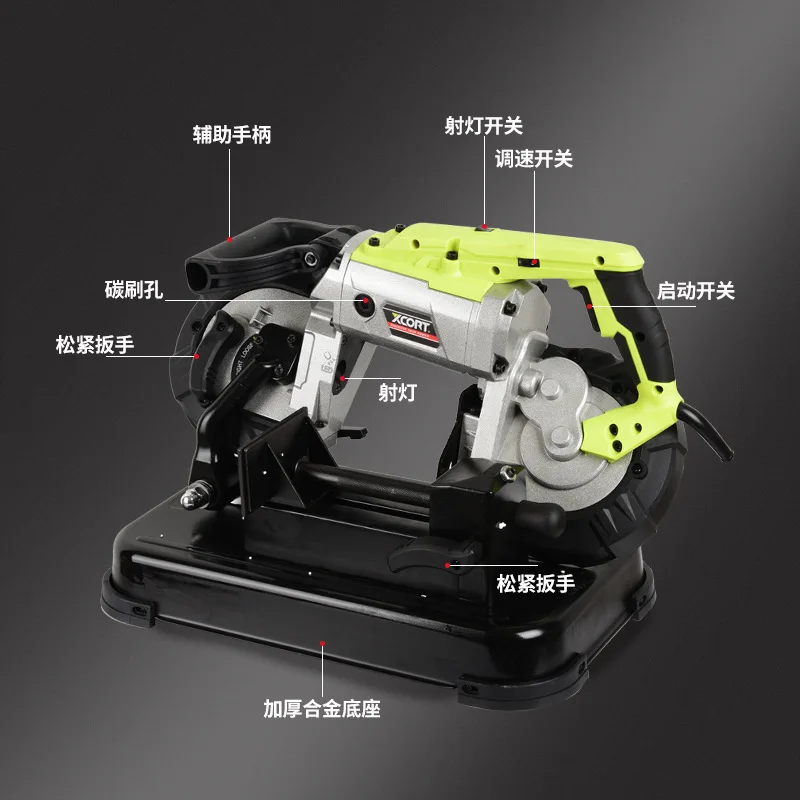

Hand-held band saw machine cutting machine sewing machine household steel desktop multi functional metal stainless steel