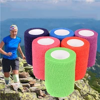24 rolls self adhesive bandage waterproof cohesive bandage non woven bandage sport tape breathable wrist wraps 5cm4 5m