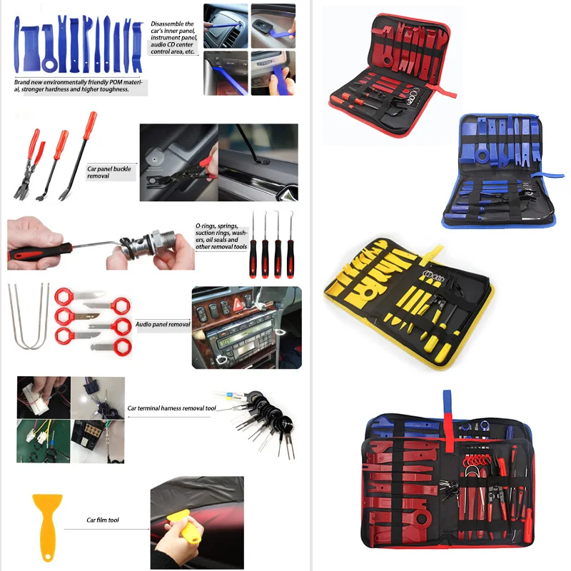 19/38 шт. ручной инструмент для автомобильной двери радио панели отделки приборной
