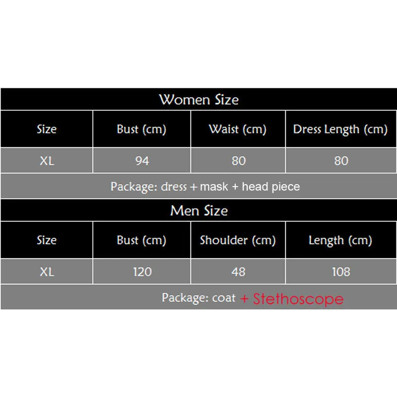 Umorden Хэллоуин белый кровавый зомби медсестра костюм для женщин и мужчин пара