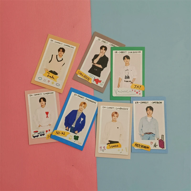 

KPOP Enhypen Photocards EN CONNECT COMPANIONZ Fans Meet LOMO Cards SUNOO JAKE SUNGHOON JUNGWON Postcard For Fans Collection Z15