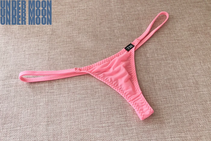 Бренд TM мужские сексуальные мини стринги из ледяного шелка нижнее белье