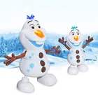 RCtown снеговик Олаф экшн-фигурки электрические игрушки танцевальные движения светильник лая музыка мультфильм пластиковая игрушка мальчики и девочки рождественские подарки