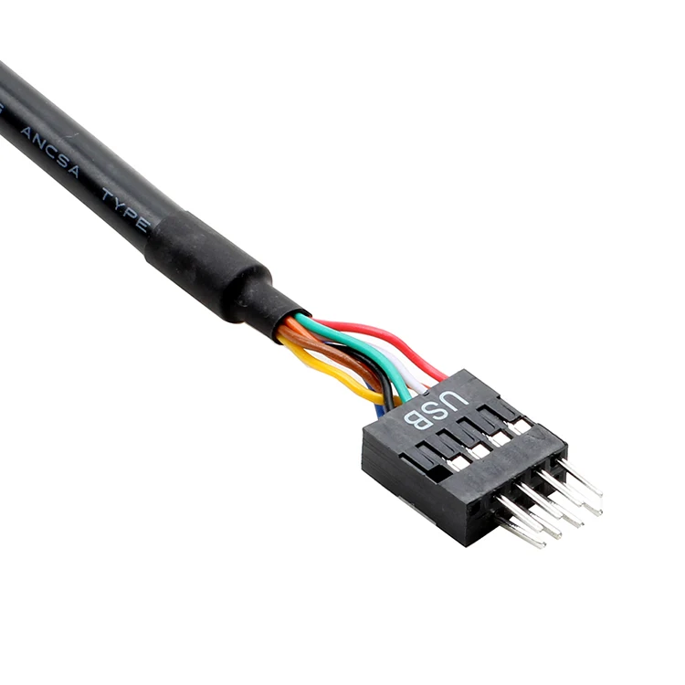 1 шт./2 шт./5 шт. черный 19 Pin USB 3 0 Женский до 9 USB2.0 Мужской адаптер материнской платы