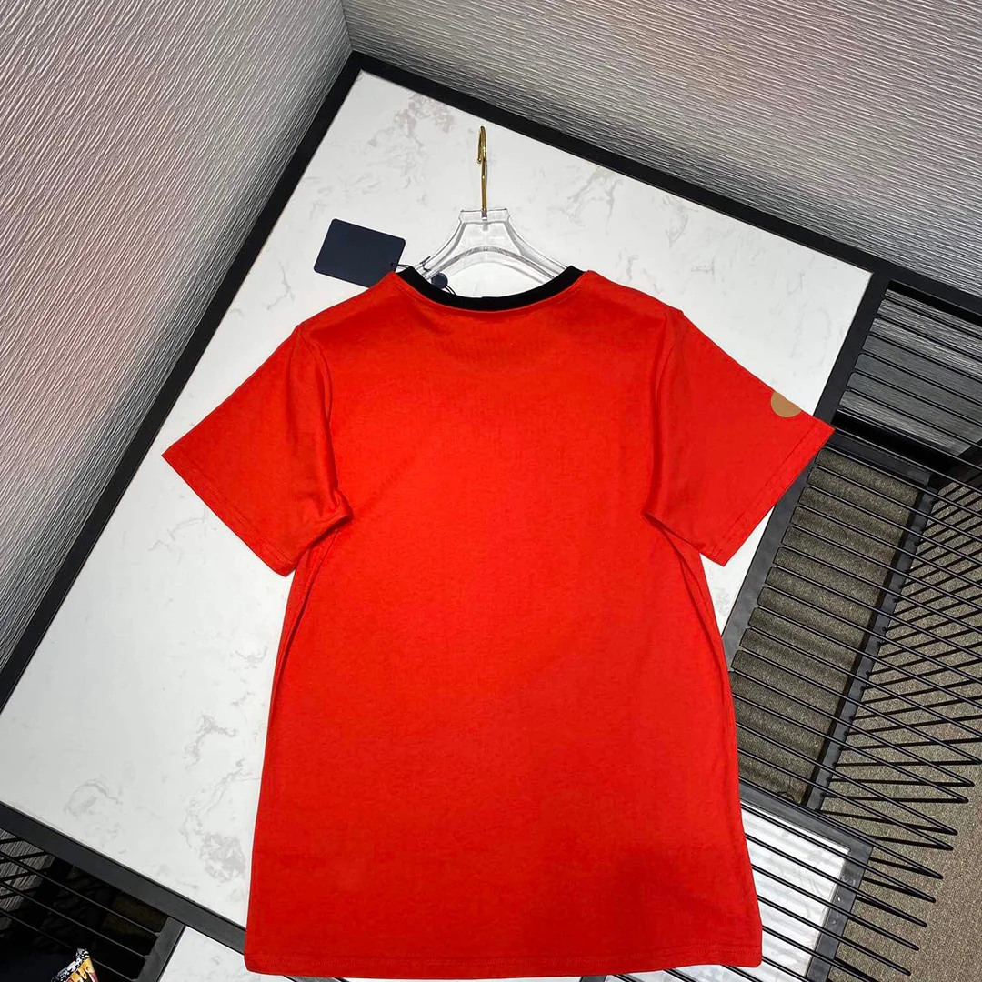 

luxury high-end summer t-shirt women cute dog cartoon printing cotton tops tee o-neck short sleeve casual t shirt