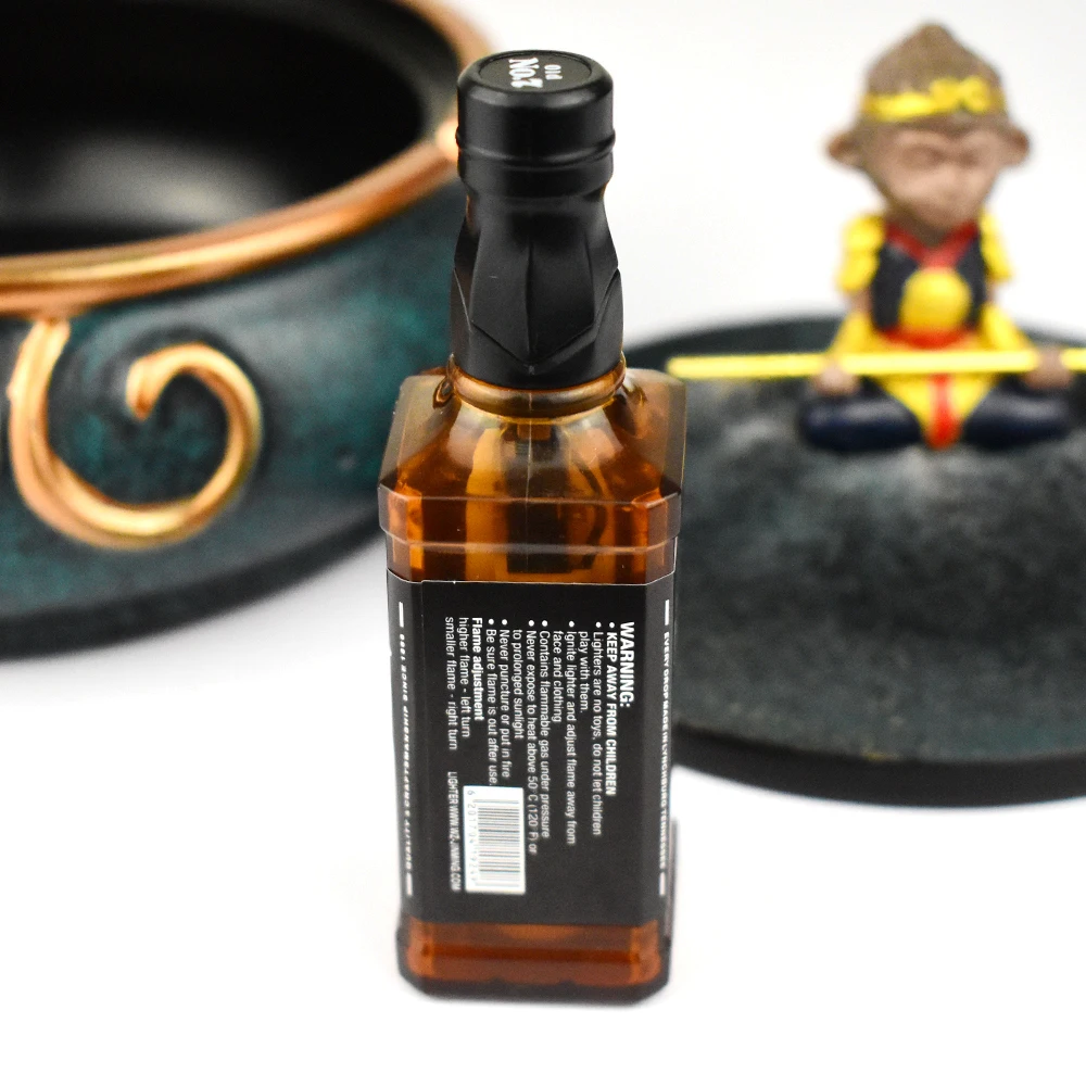 Оригинальная зажигалка для винных бутылок заправляемая газофонарь Галка пива